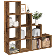 Boekenkast kamerscherm 131,5x29x131,5 cm bewerkt hout