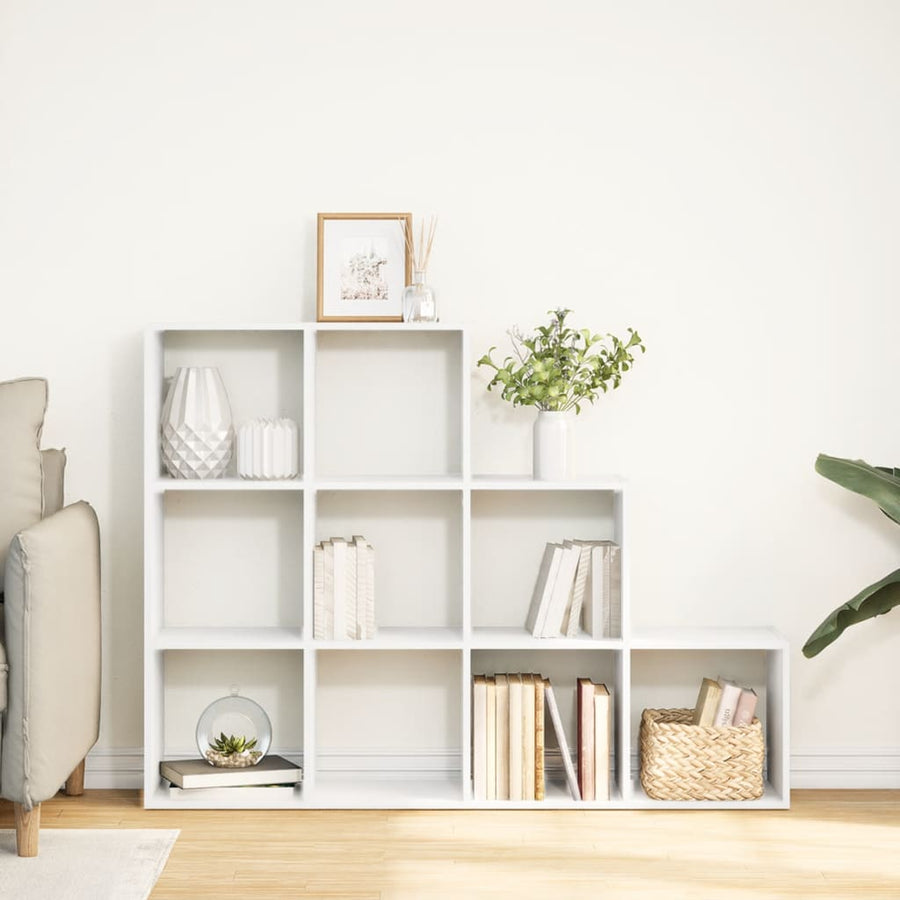 Kamerscherm / boekenkast 3-laags 137,5x29x103,5 cm hout wit