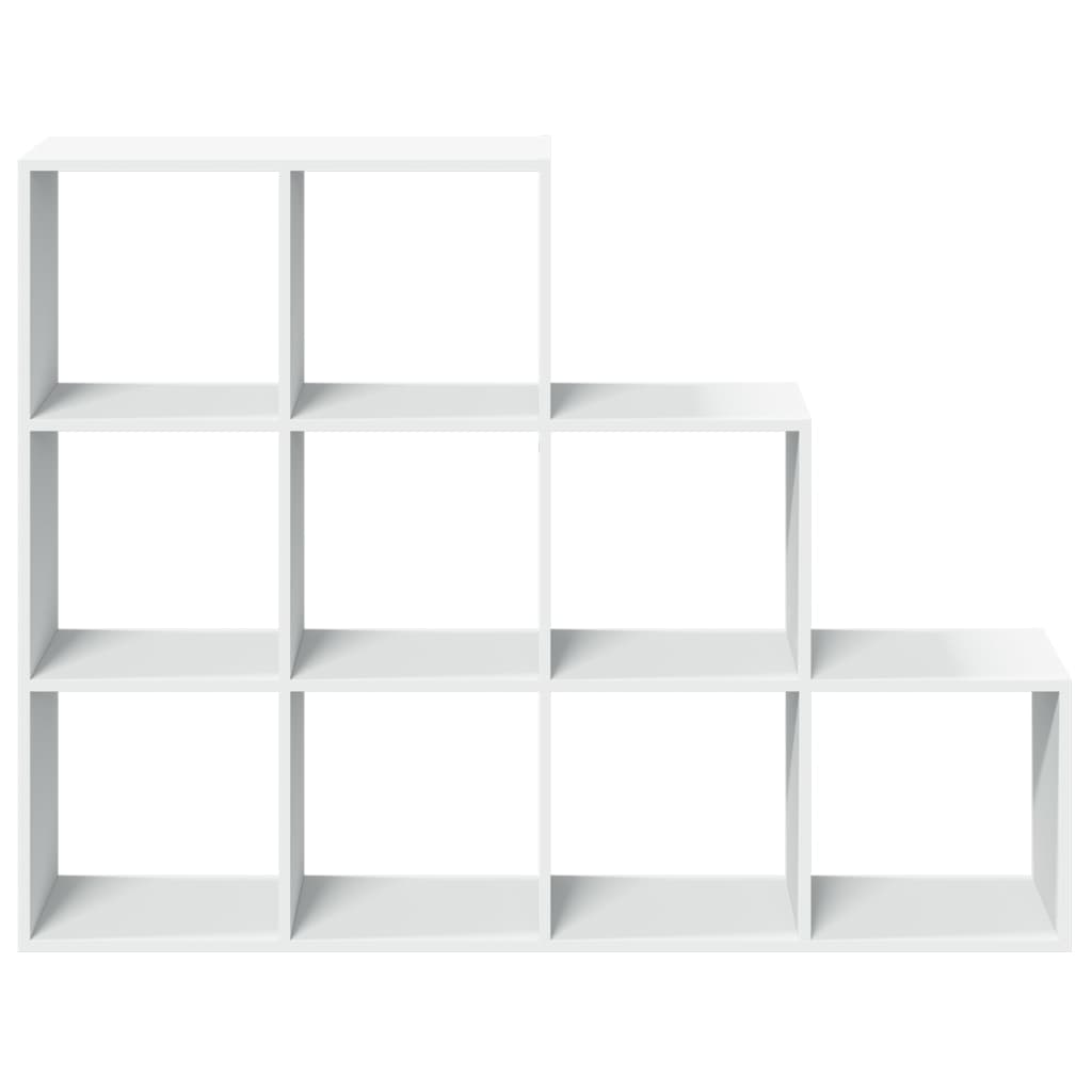 Kamerscherm / boekenkast 3-laags 137,5x29x103,5 cm hout wit