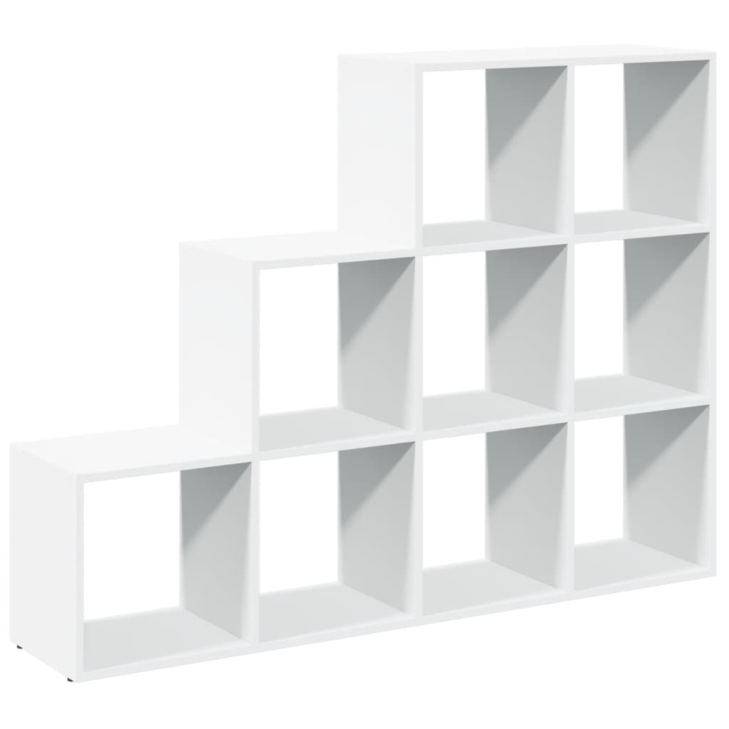 Kamerscherm / boekenkast 3-laags 137,5x29x103,5 cm hout wit