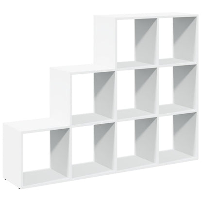 Kamerscherm / boekenkast 3-laags 137,5x29x103,5 cm hout wit