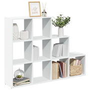 Boekenkast kamerscherm 137,5x29x103,5 cm bewerkt hout wit