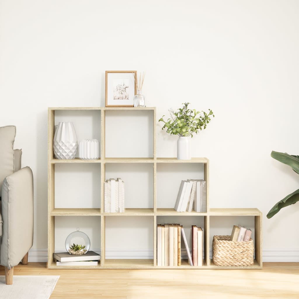 Kamerscherm / boekenkast 137,5x29x103,5 cm hout sonoma eiken
