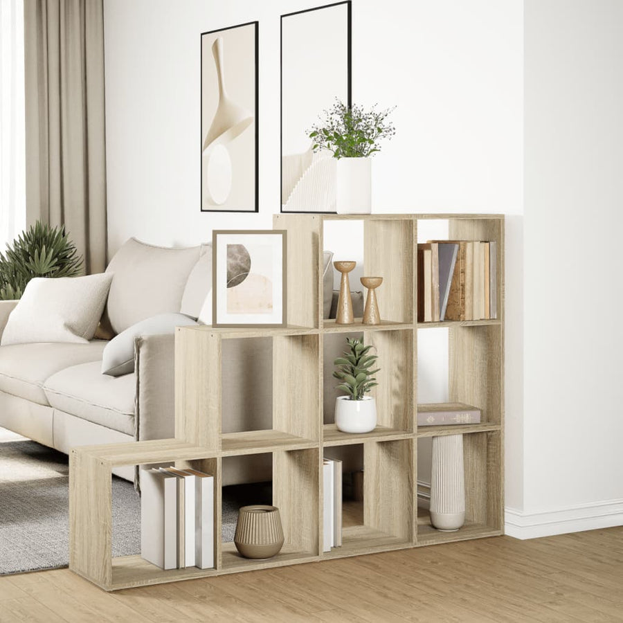 Kamerscherm / boekenkast 137,5x29x103,5 cm hout sonoma eiken