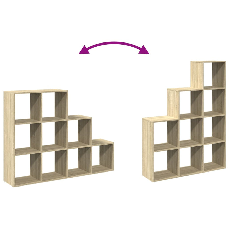 Kamerscherm / boekenkast 137,5x29x103,5 cm hout sonoma eiken