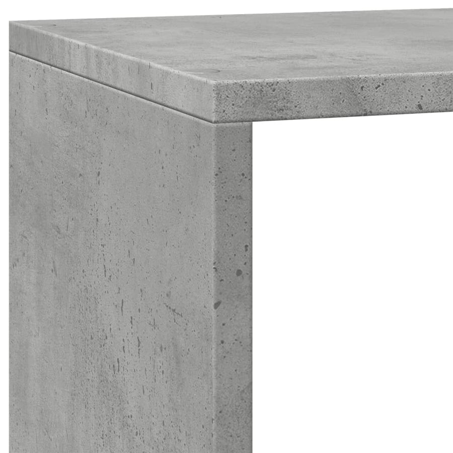 Kamerscherm / boekenkast 3-laags 137,5x29x103,5 cm hout grijs