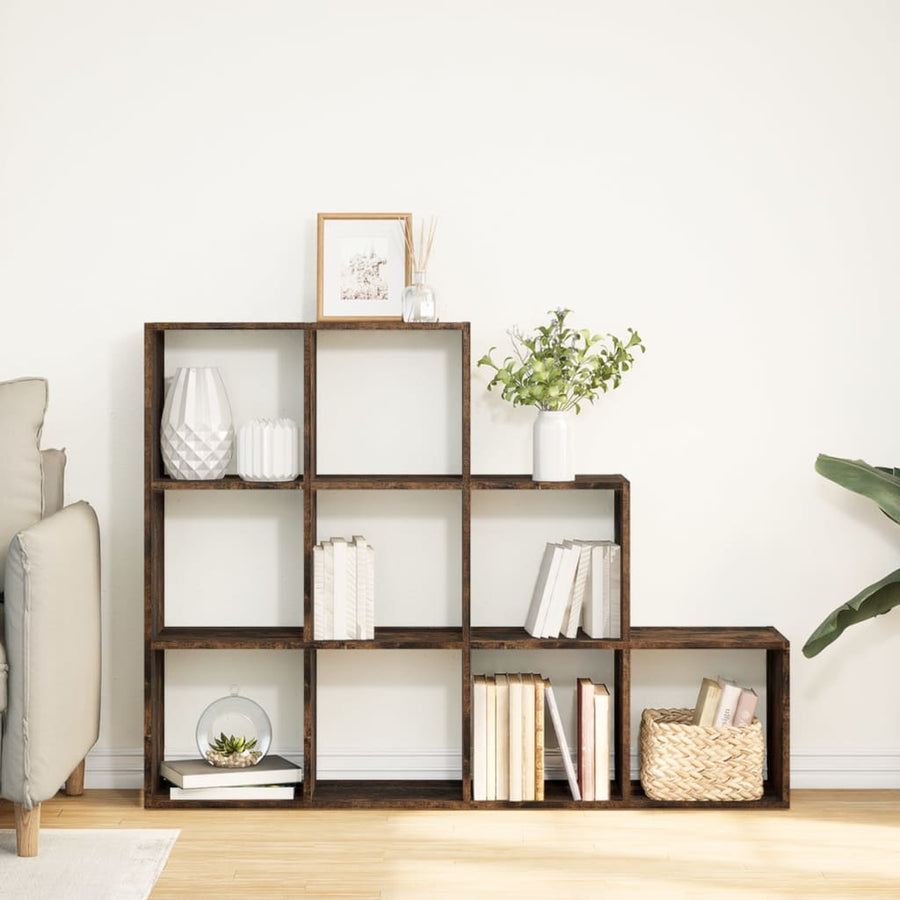Kamerscherm / Boekenkast 137,5X29X103,5 Cm Hout Gerookt Eiken 137.5 cm