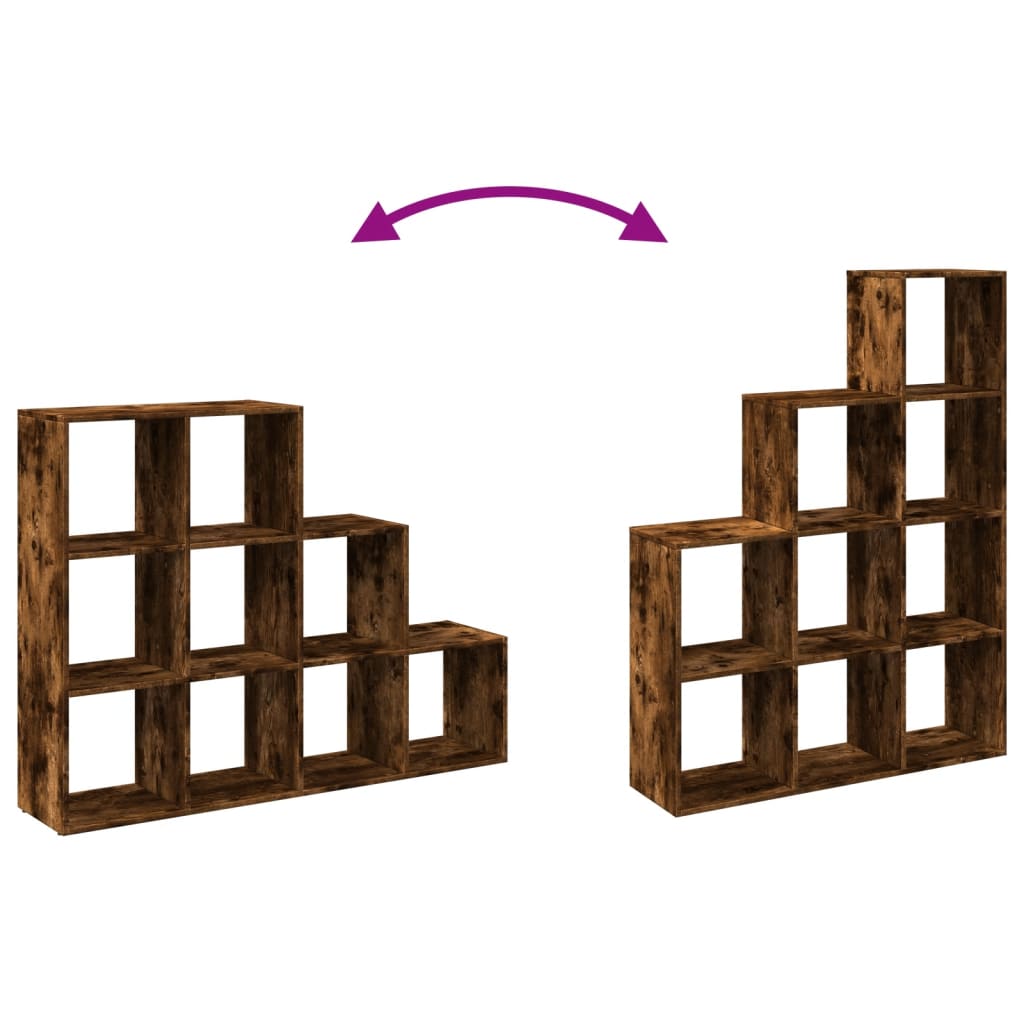 Kamerscherm / Boekenkast 137,5X29X103,5 Cm Hout Gerookt Eiken 137.5 cm