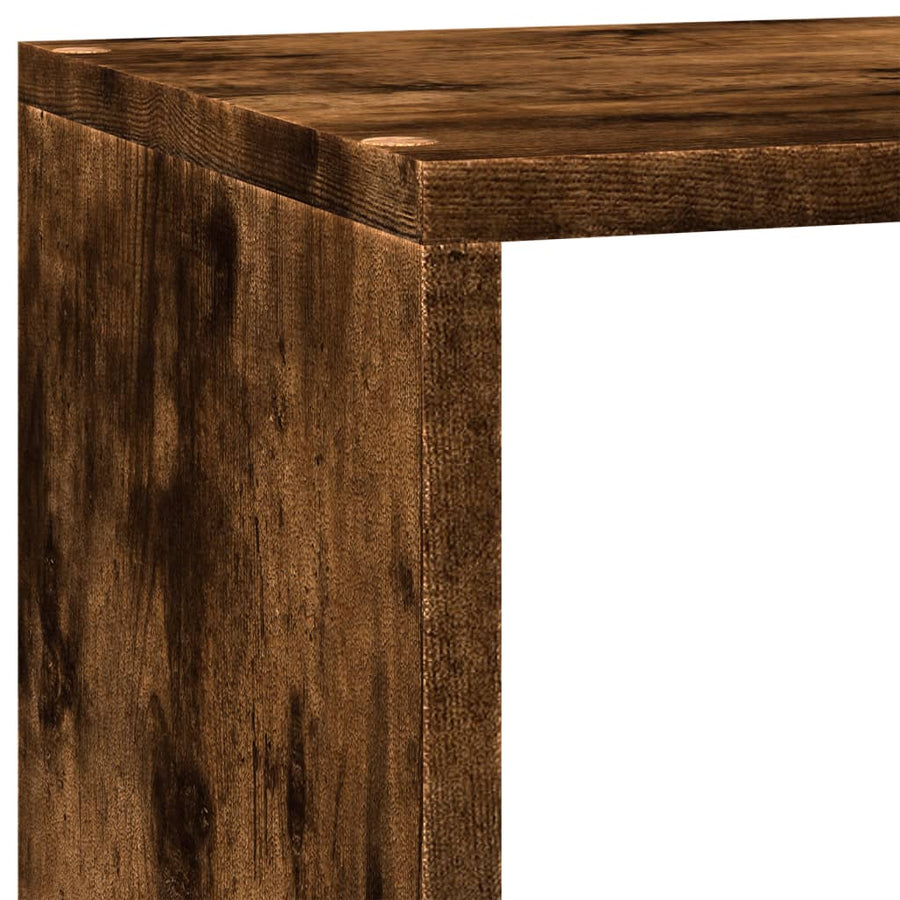 Kamerscherm / Boekenkast 137,5X29X103,5 Cm Hout Gerookt Eiken 137.5 cm