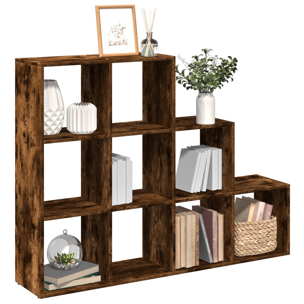 Kamerscherm / Boekenkast 137,5X29X103,5 Cm Hout Gerookt Eiken 137.5 cm