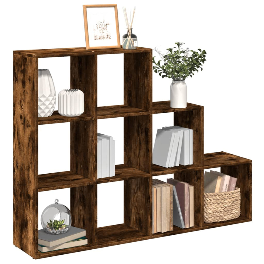 Kamerscherm / Boekenkast 137,5X29X103,5 Cm Hout Gerookt Eiken 137.5 cm