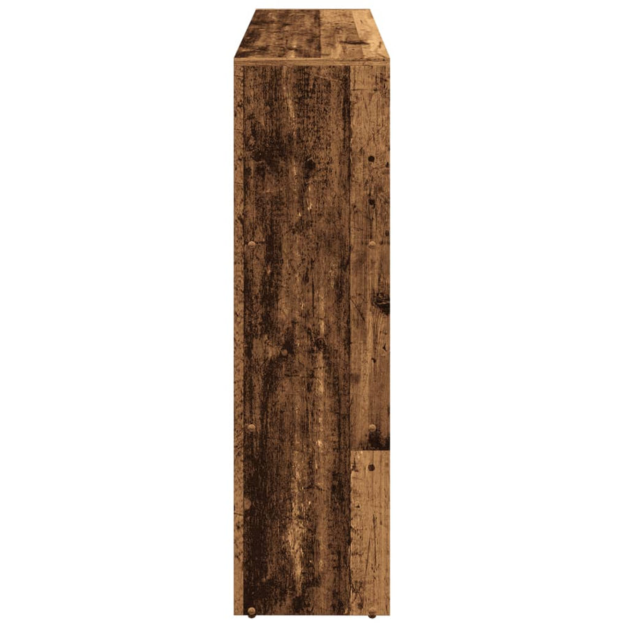 Kamerscherm / boekenkast 137,5x29x103,5 cm hout oud hout