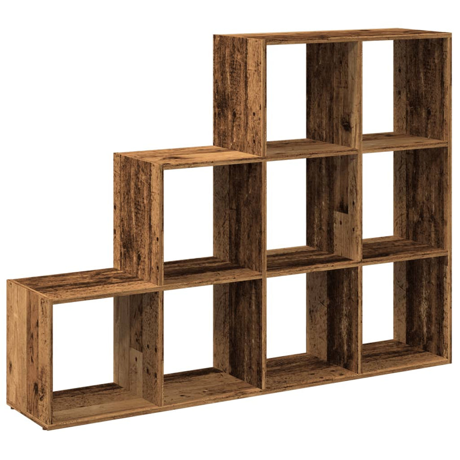 Kamerscherm / boekenkast 137,5x29x103,5 cm hout oud hout