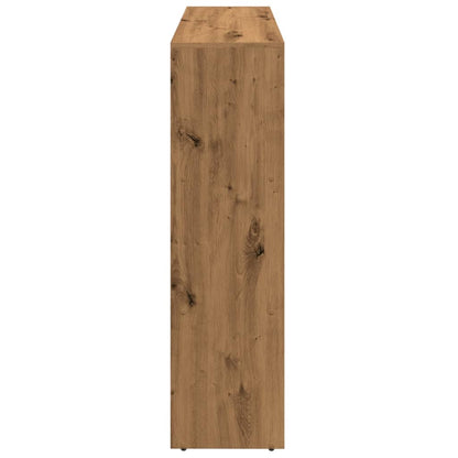 Kamerscherm / boekenkast 137,5x29x103,5 cm hout artisanaal eik