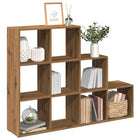 Boekenkast kamerscherm 137,5x29x103,5 cm eikenhout