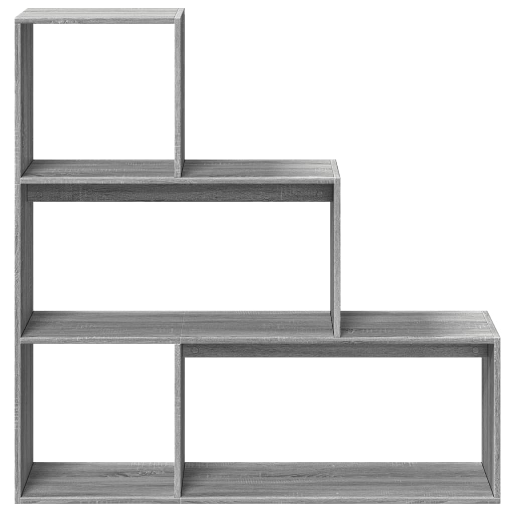 Kamerscherm / boekenkast 123x29x123 cm hout grijs sonoma