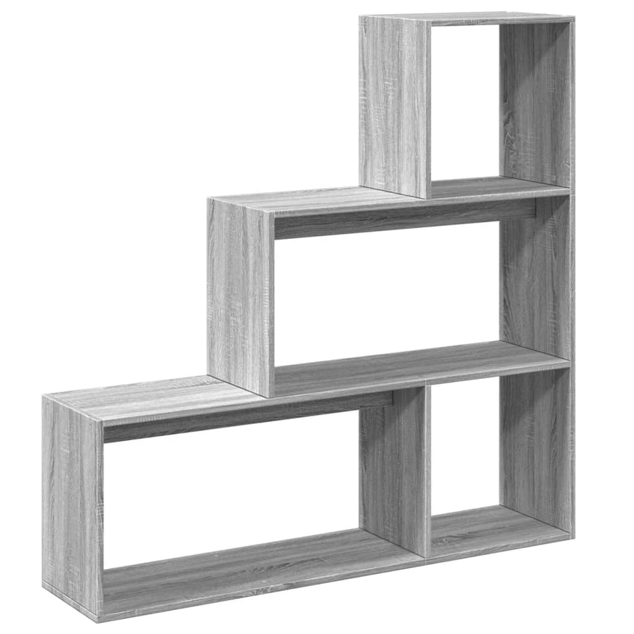 Kamerscherm / boekenkast 123x29x123 cm hout grijs sonoma