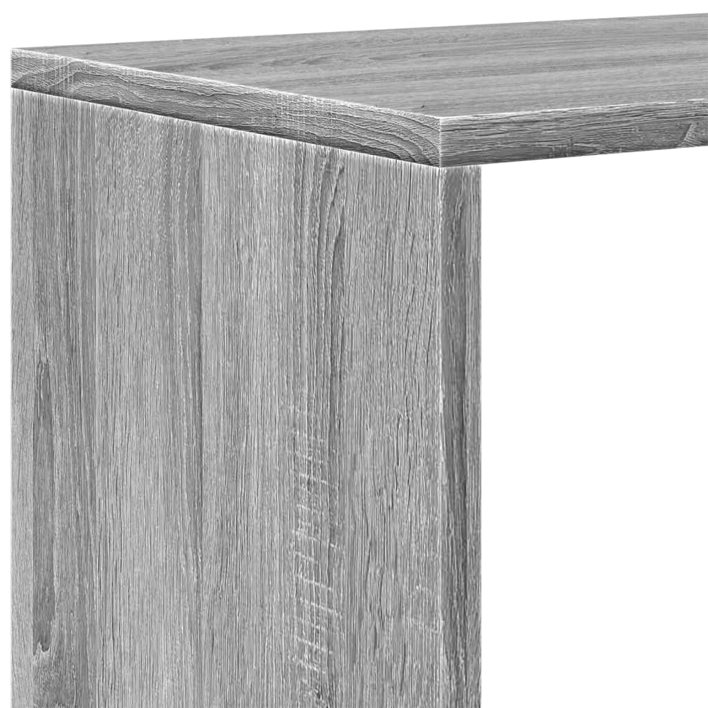 Kamerscherm / boekenkast 123x29x123 cm hout grijs sonoma