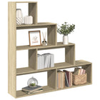 Room divider / bookcase 143.5x29x143.5 cm sonoma oak wood