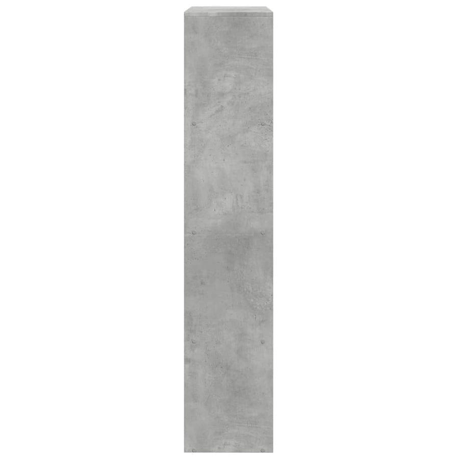 Kamerscherm / boekenkast 4-laags 143,5x29x143,5 cm hout grijs