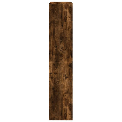 Kamerscherm / boekenkast 143,5x29x143,5 cm hout gerookt eiken