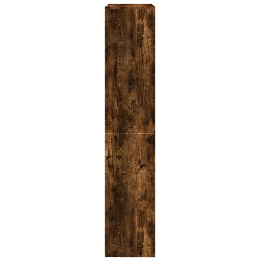 Kamerscherm / boekenkast 143,5x29x143,5 cm hout gerookt eiken