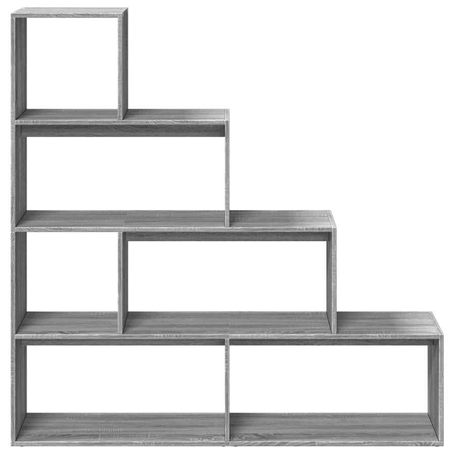 Kamerscherm / boekenkast 143,5x29x143,5 cm hout grijs sonoma