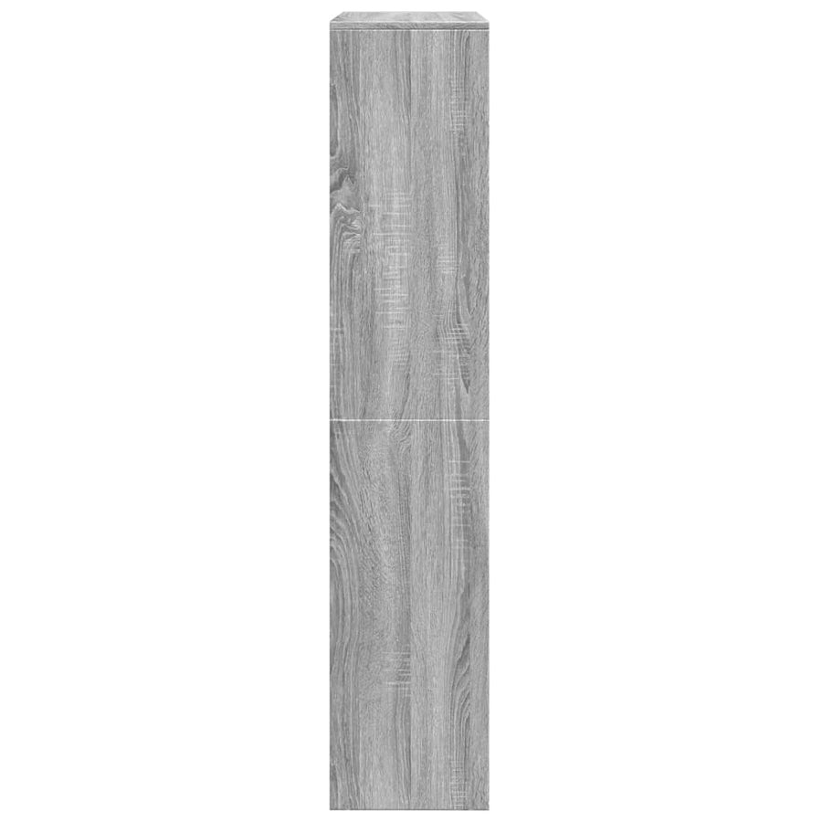 Kamerscherm / boekenkast 143,5x29x143,5 cm hout grijs sonoma