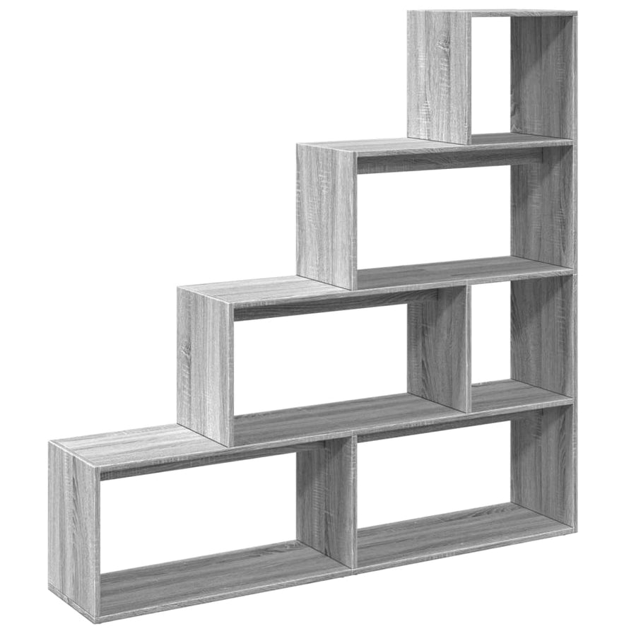 Kamerscherm / boekenkast 143,5x29x143,5 cm hout grijs sonoma