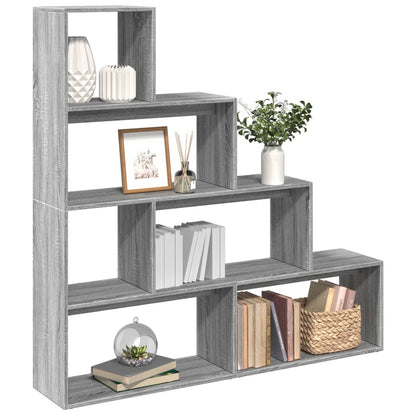 Kamerscherm / boekenkast 143,5x29x143,5 cm hout grijs sonoma