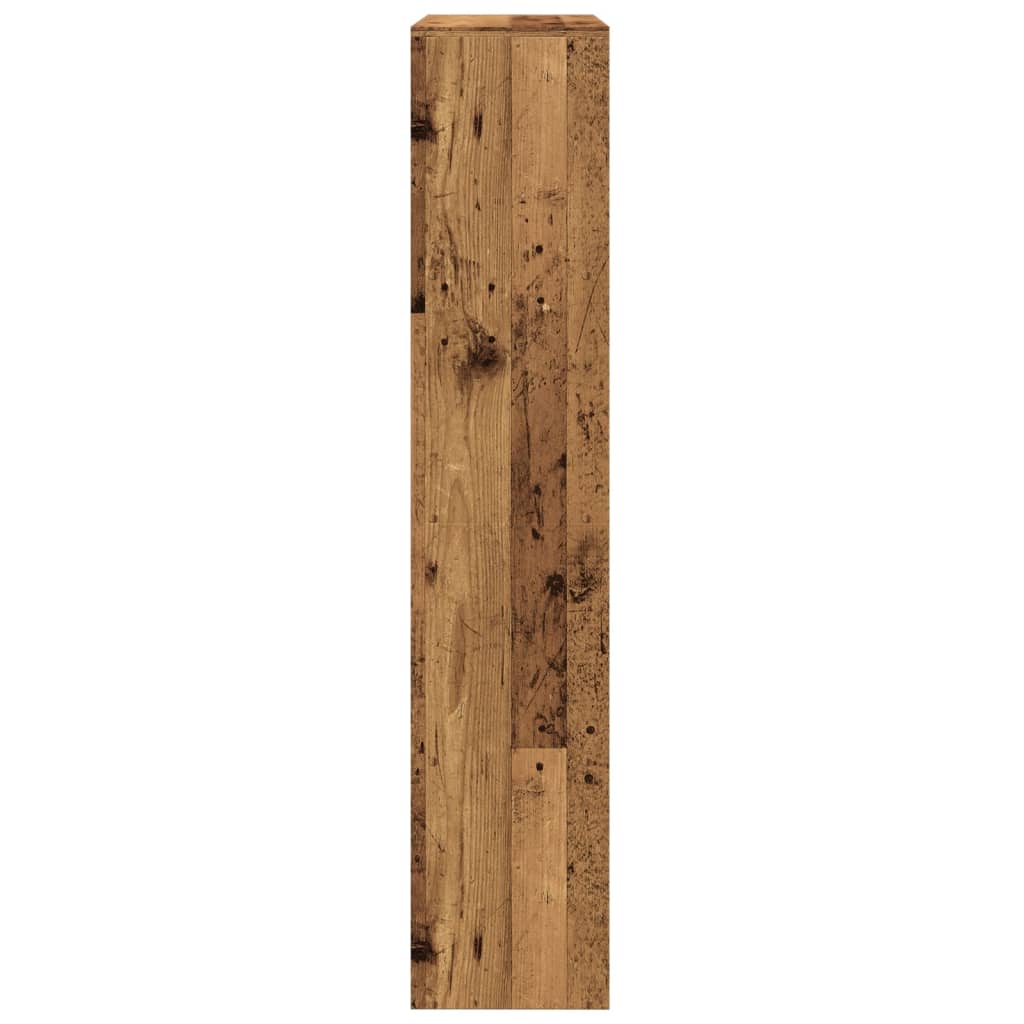 Kamerscherm / boekenkast 143,5x29x143,5 cm hout oud hout