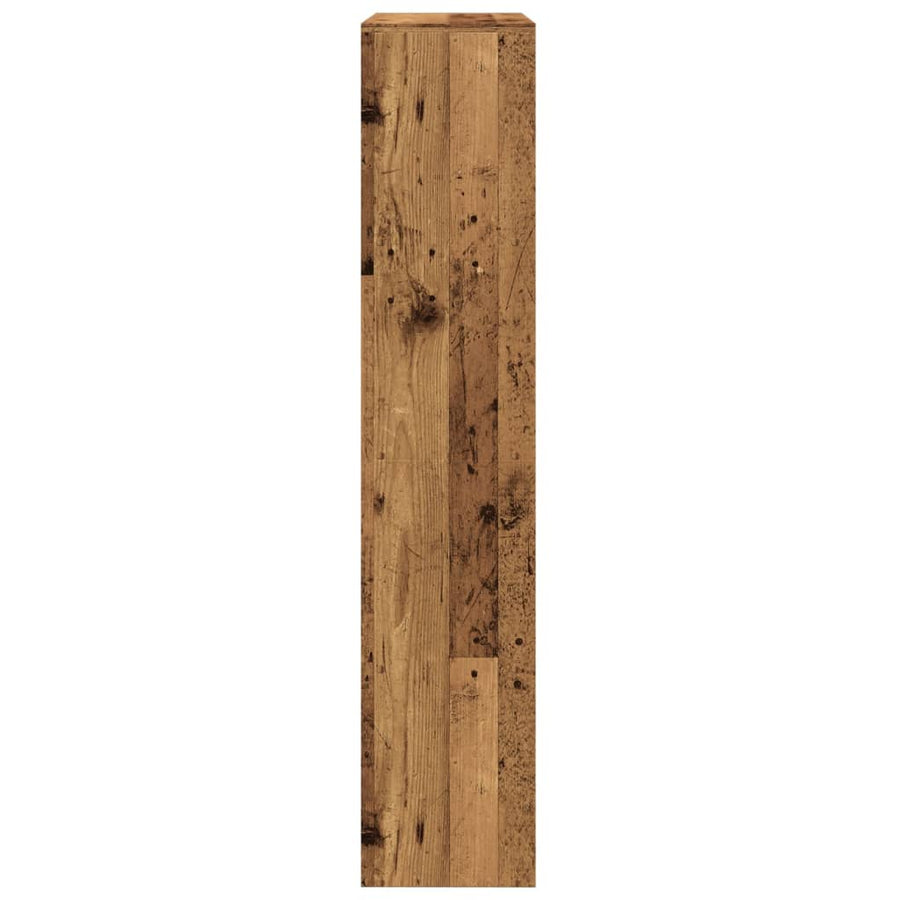Kamerscherm / boekenkast 143,5x29x143,5 cm hout oud hout