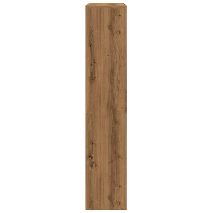 Kamerscherm / boekenkast 143,5x29x143,5 cm hout artisanaal eik
