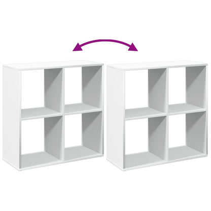 Kamerscherm / boekenkast 69,5x29x69,5 cm bewerkt hout wit