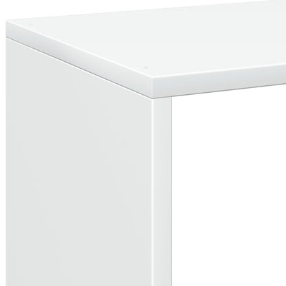 Kamerscherm / boekenkast 69,5x29x69,5 cm bewerkt hout wit