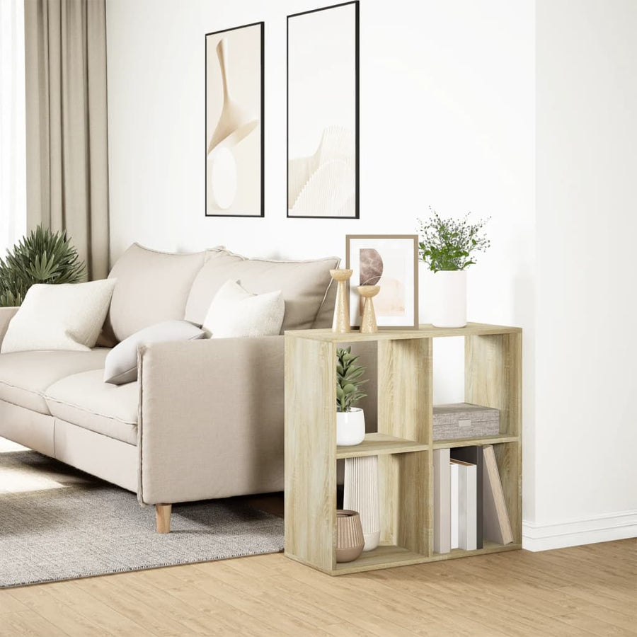 Kamerscherm / boekenkast 69,5x29x69,5 cm hout sonoma eikenkleur