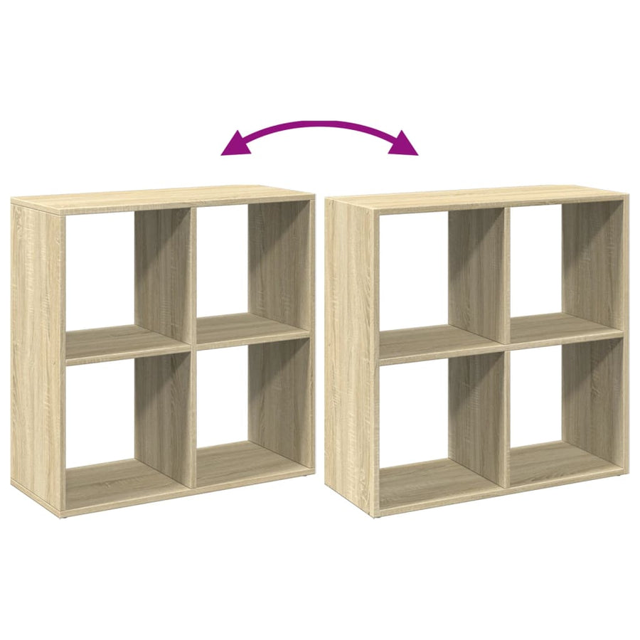 Kamerscherm / boekenkast 69,5x29x69,5 cm hout sonoma eikenkleur