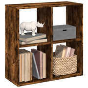 Boekenkast kamerscherm 69,5x29x69,5 cm bewerkt hout gerookt eiken
