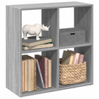 Boekenkast kamerscherm 69,5x29x69,5 cm grijs sonoma