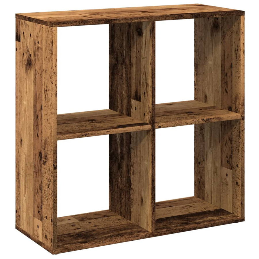 Kamerscherm / boekenkast 69,5x29x69,5 cm hout oud houtkleur