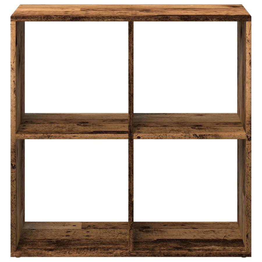 Kamerscherm / boekenkast 69,5x29x69,5 cm hout oud houtkleur