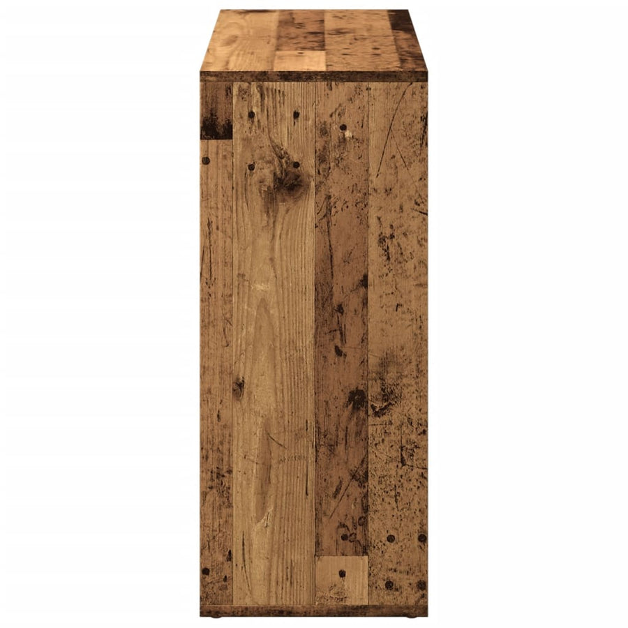 Kamerscherm / boekenkast 69,5x29x69,5 cm hout oud houtkleur