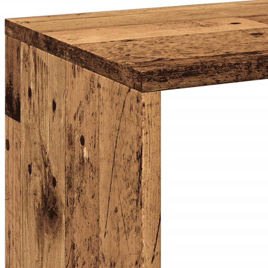 Kamerscherm / boekenkast 69,5x29x69,5 cm hout oud houtkleur