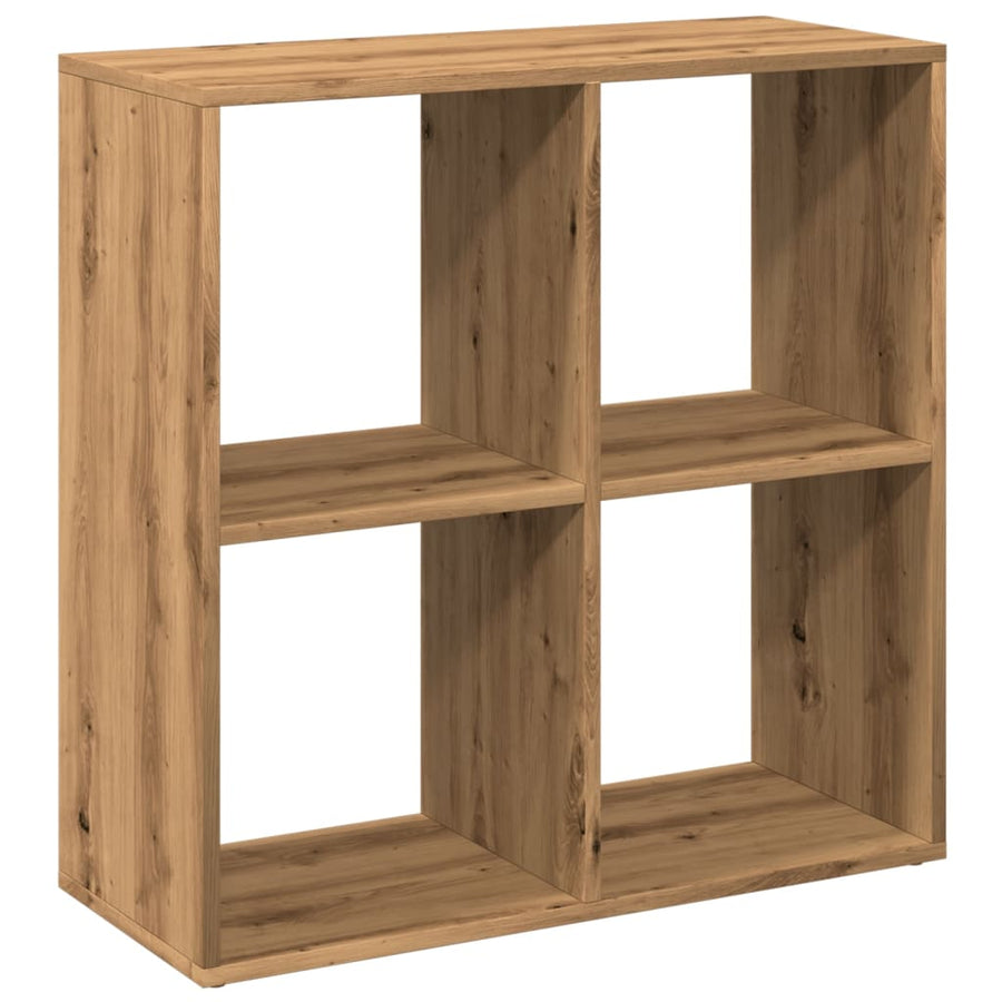 Kamerscherm / boekenkast 69,5x29x69,5 cm hout artisanaal eiken