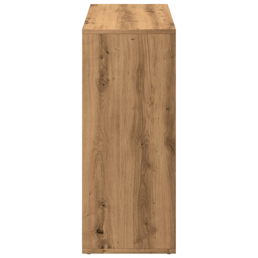Kamerscherm / boekenkast 69,5x29x69,5 cm hout artisanaal eiken