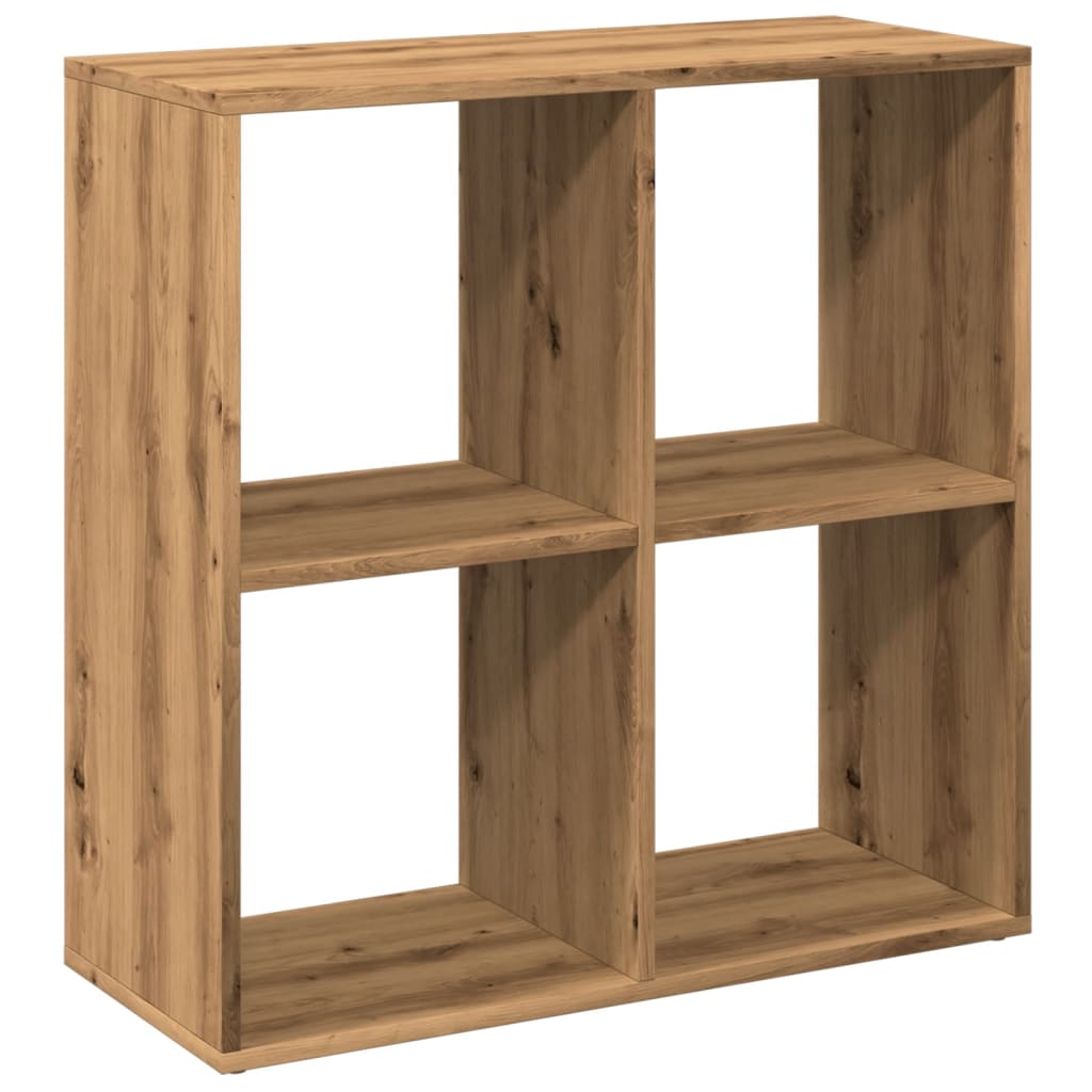Kamerscherm / boekenkast 69,5x29x69,5 cm hout artisanaal eiken
