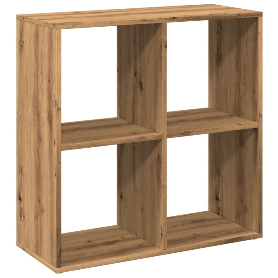 Kamerscherm / boekenkast 69,5x29x69,5 cm hout artisanaal eiken