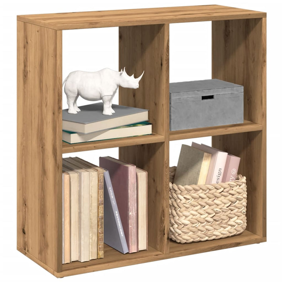 Kamerscherm / boekenkast 69,5x29x69,5 cm hout artisanaal eiken