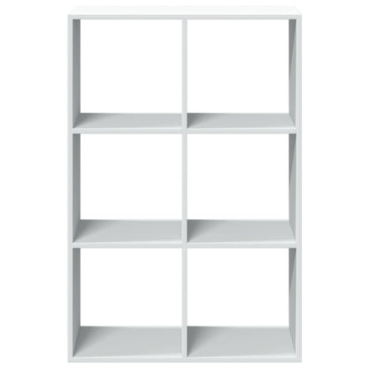 Kamerscherm / boekenkast 69,5x29x103,5 cm bewerkt hout wit