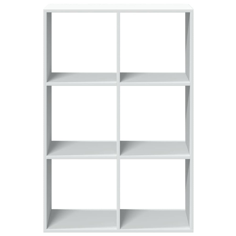Kamerscherm / boekenkast 69,5x29x103,5 cm bewerkt hout wit